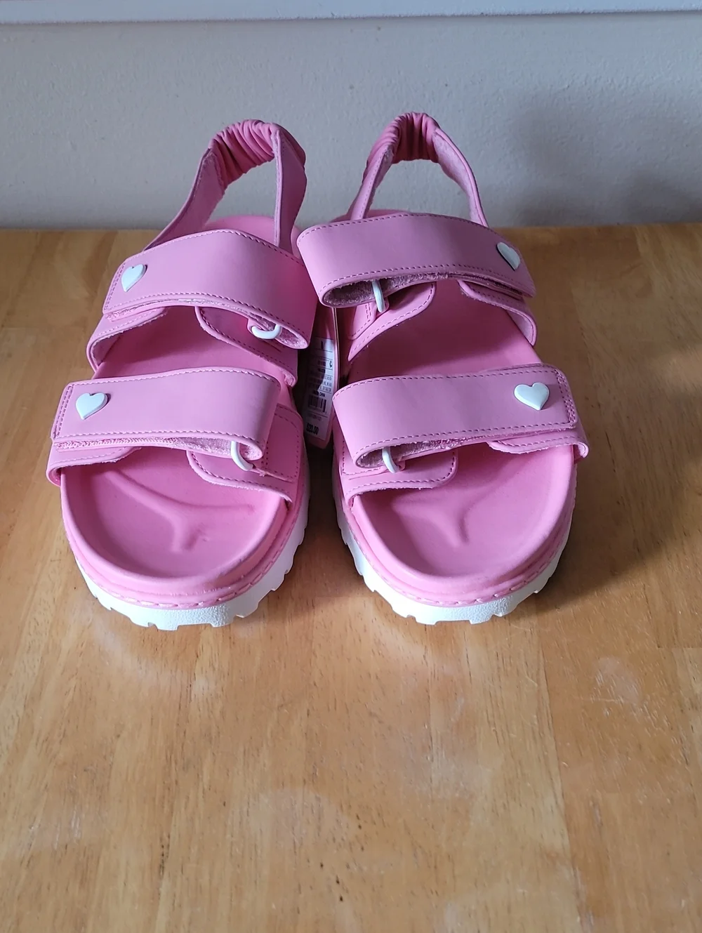 Stoney Clover Lane x Target Pink Heart Sport Strap Sandals
